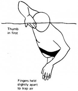 Two left hands? Poor body alignment. Fingers trapping AIR?? Bad Stuff.